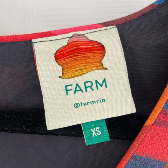 NWOT Farm Rio Black Banana Sky Maxi Dress Size Small - Picture 10 of 10